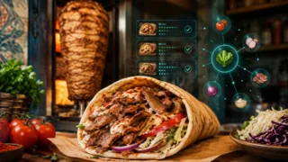ケバブとAIによる注文・食材情報の整理